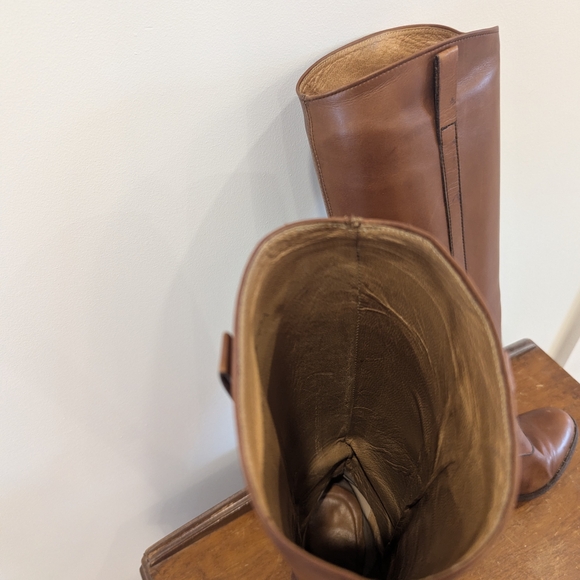 Vintage Brown Heeled Boots - Picture 5 of 11